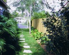 Landscape Installation in Coral Gables Walkway 1